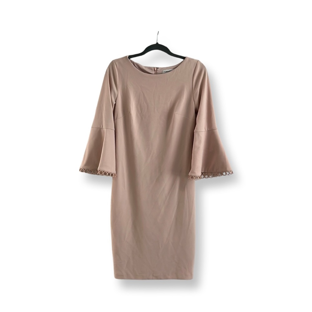 Calvin Klein Bell-Sleeve Sheath Dress Women’s Size  6